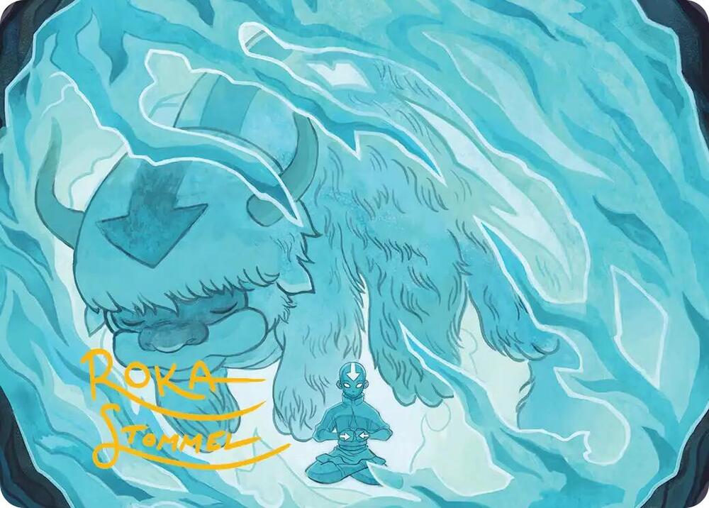 Aang's Iceberg 2 Art Card (Gold-Stamped Signature) 40 card from Art Series: Avatar: The Last Airbender