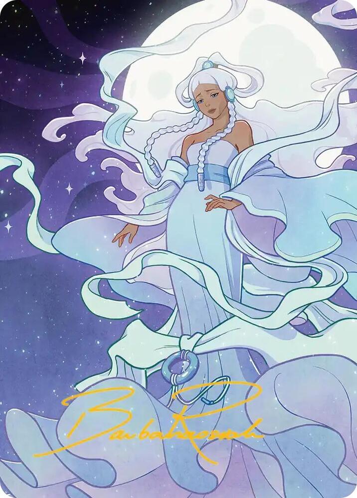 Yue, the Moon Spirit 2 Art Card (Gold-Stamped Signature) 41 card from Art Series: Avatar: The Last Airbender