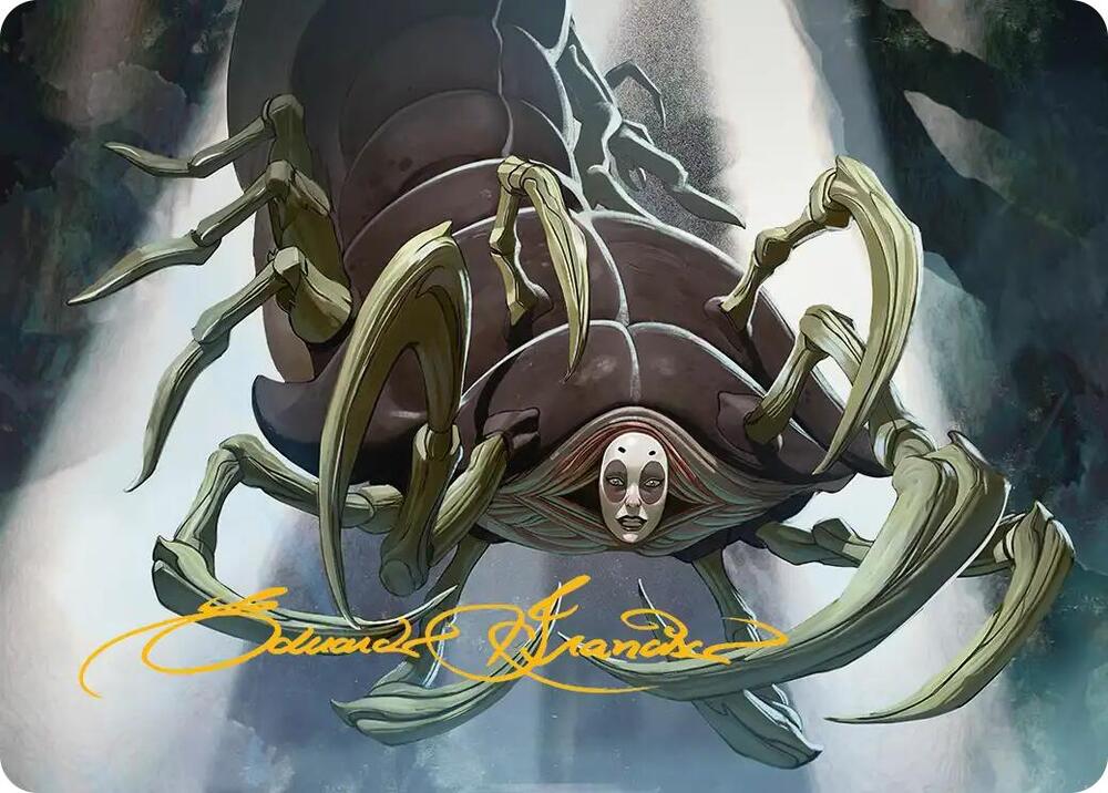 Koh, the Face Stealer Art Card (Gold-Stamped Signature) 9 card from Art Series: Avatar: The Last Airbender