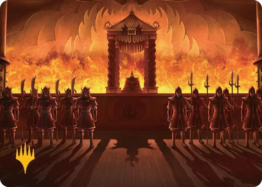 Fire Lord Ozai Art Card (Gold-Stamped Planeswalker Symbol) 27 card from Art Series: Avatar: The Last Airbender