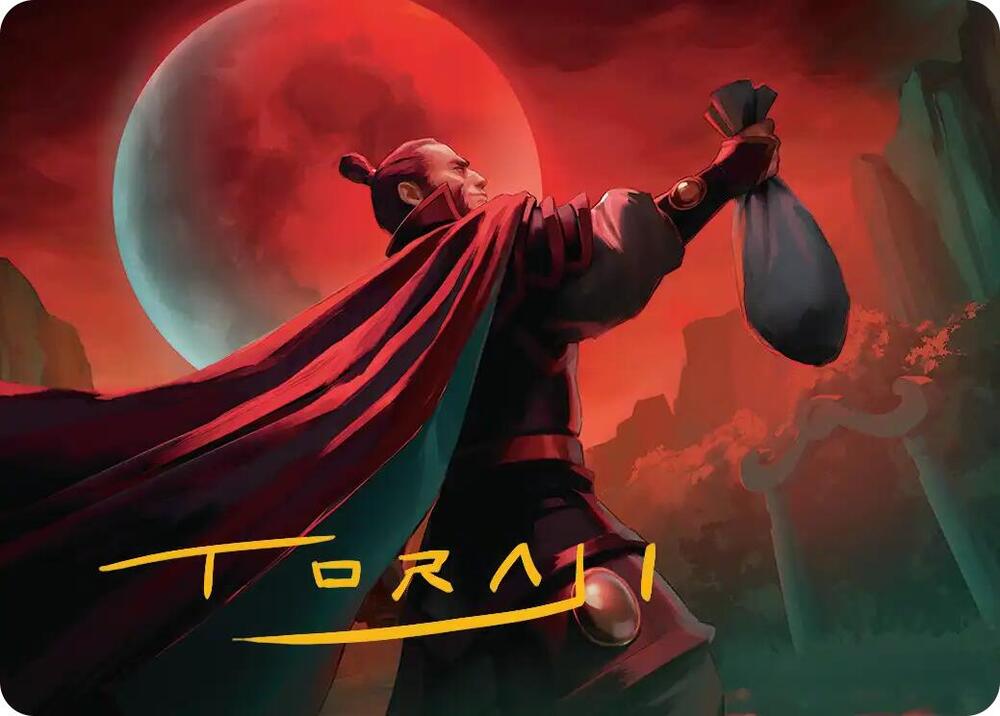 Zhao, the Moon Slayer Art Card (Gold-Stamped Signature) 11 card from Art Series: Avatar: The Last Airbender