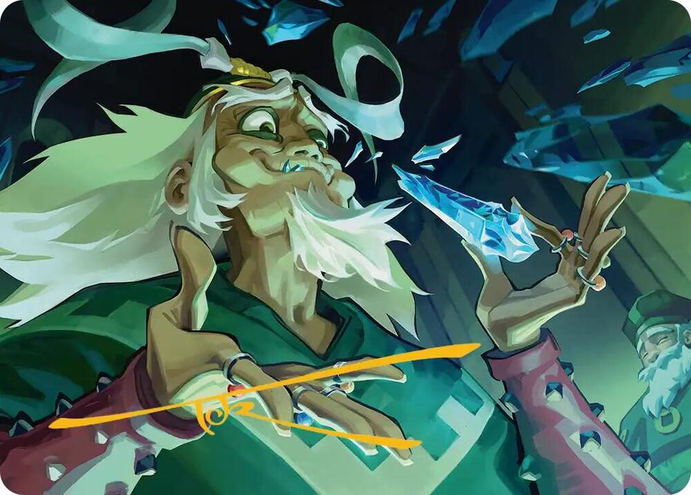 Bumi, King of Three Trials Art Card (Gold-Stamped Signature) 14 card from Art Series: Avatar: The Last Airbender
