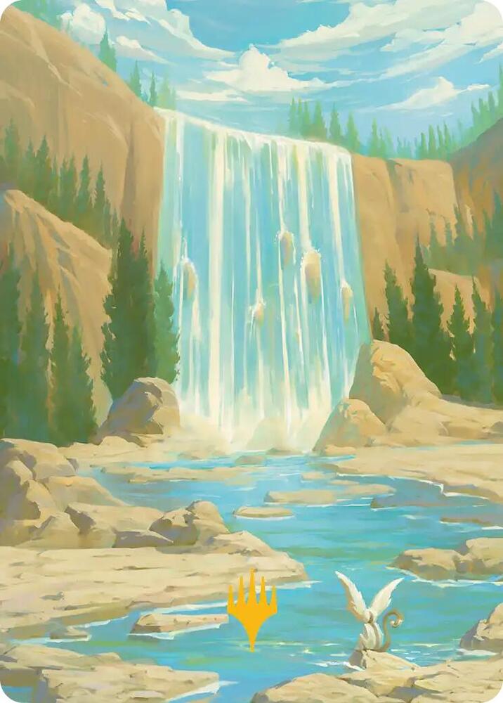 Island Art Card (Gold-Stamped Signature) 51 card from Art Series: Avatar: The Last Airbender