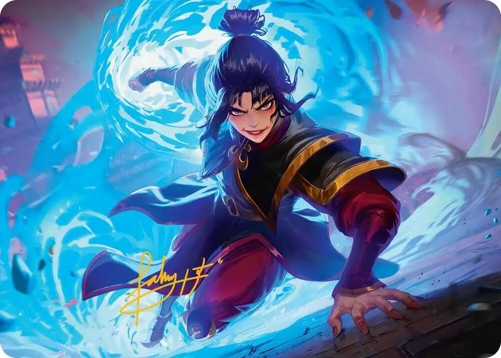 Fire Lord Azula Art Card (Gold-Stamped Signature) 21 card from Art Series: Avatar: The Last Airbender