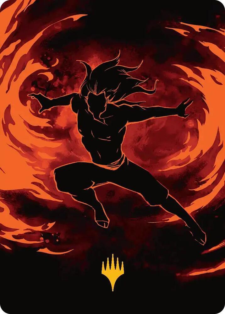 Ozai, the Phoenix King Art Card (Gold-Stamped Planeswalker Symbol) 39 card from Art Series: Avatar: The Last Airbender