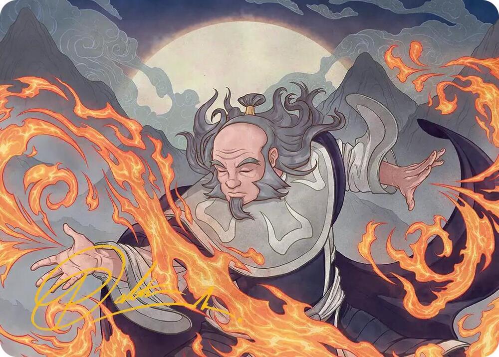 Iroh, Grand Lotus Art Card (Gold-Stamped Signature) 47 card from Art Series: Avatar: The Last Airbender