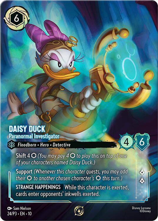 Daisy Duck - Paranormal Investigator (Store Championship) 24 card from Disney Lorcana Promo Cards