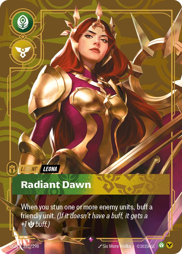 Leona - Radiant Dawn 261/298 card from Riftbound Organized Play Promotional Cards