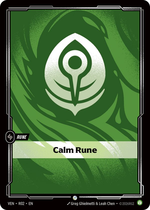 Calm Rune 042b/298 card from Riftbound Organized Play Promotional Cards