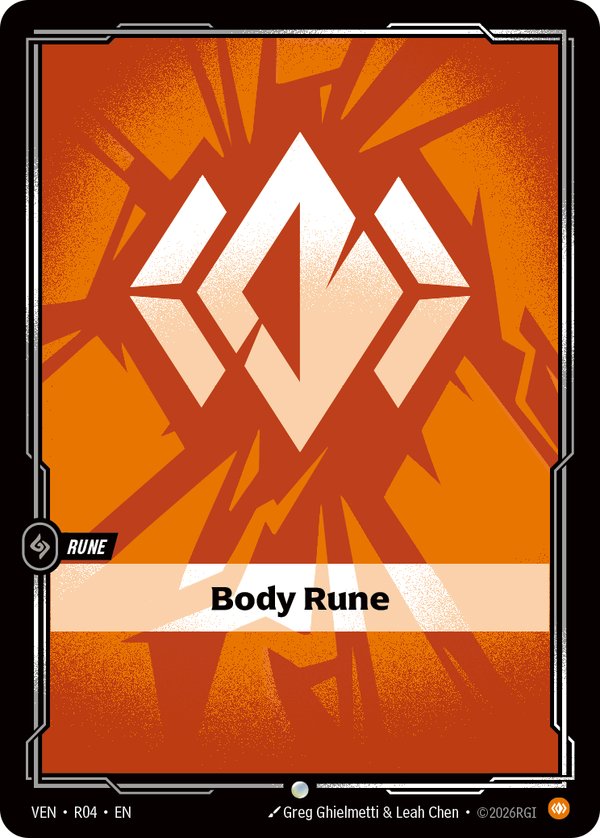 Body Rune 126b/298 card from Riftbound Organized Play Promotional Cards
