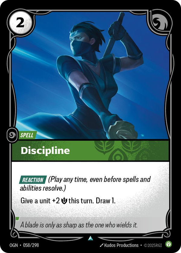Discipline 058/298 card from Riftbound Organized Play Promotional Cards
