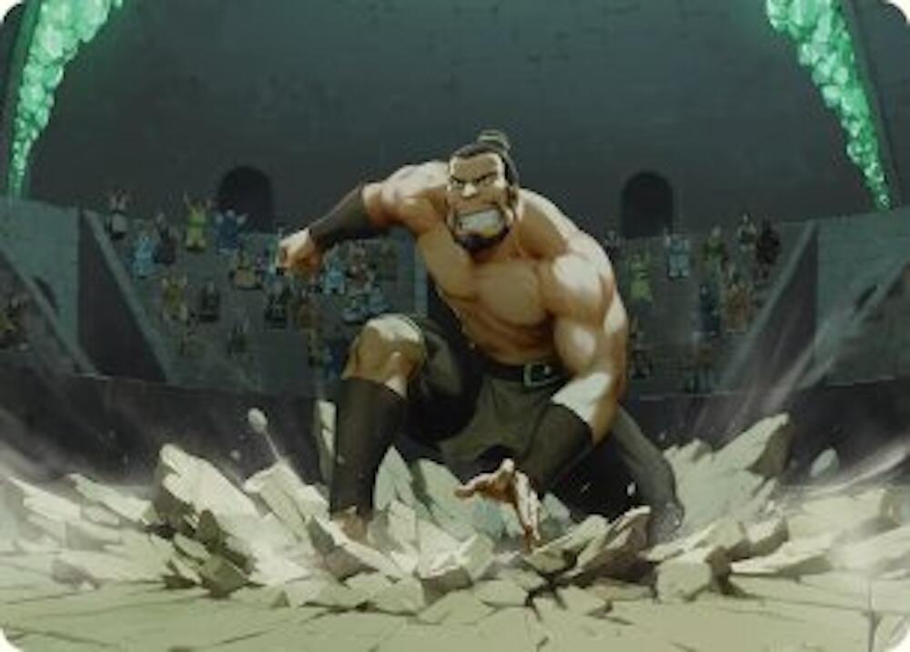 The Boulder, Ready to Rumble Art Card 13 card from Art Series: Avatar: The Last Airbender