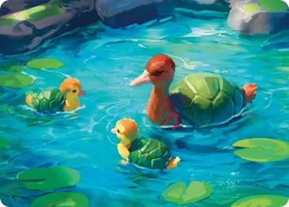 Turtle-Duck Art Card 18 card from Art Series: Avatar: The Last Airbender