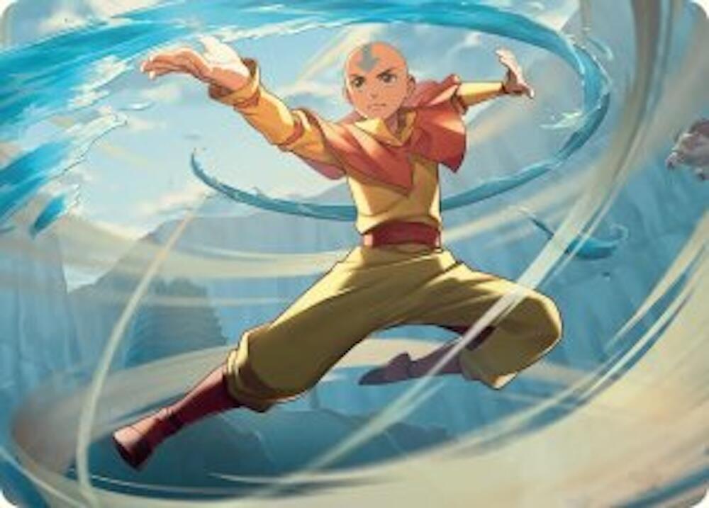 Aang, Swift Savior Art Card 20 card from Art Series: Avatar: The Last Airbender