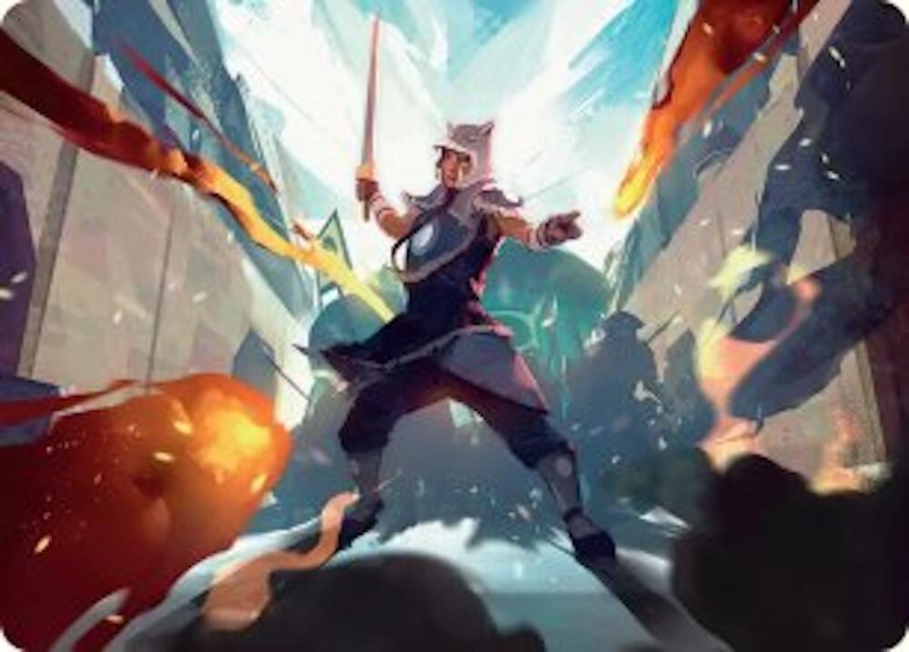 Sokka, Tenacious Tactician Art Card 23 card from Art Series: Avatar: The Last Airbender