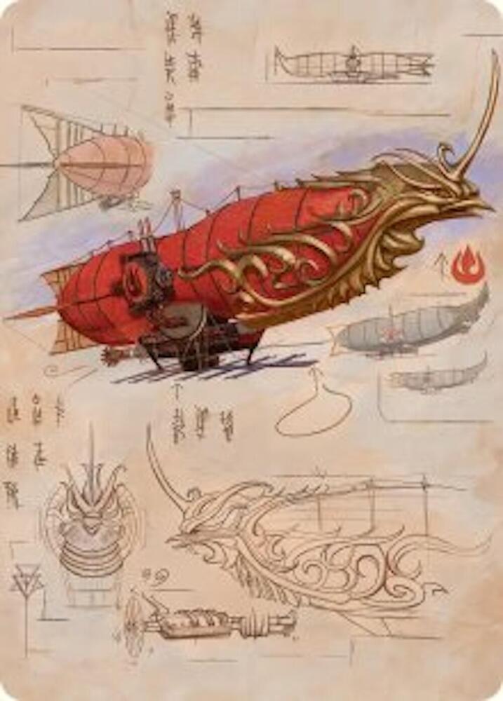 Phoenix Fleet Airship Art Card 35 card from Art Series: Avatar: The Last Airbender