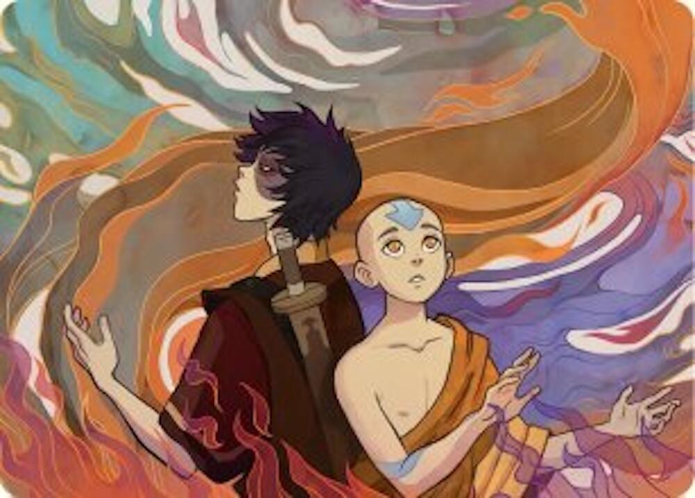 Fated Firepower Art Card 43 card from Art Series: Avatar: The Last Airbender