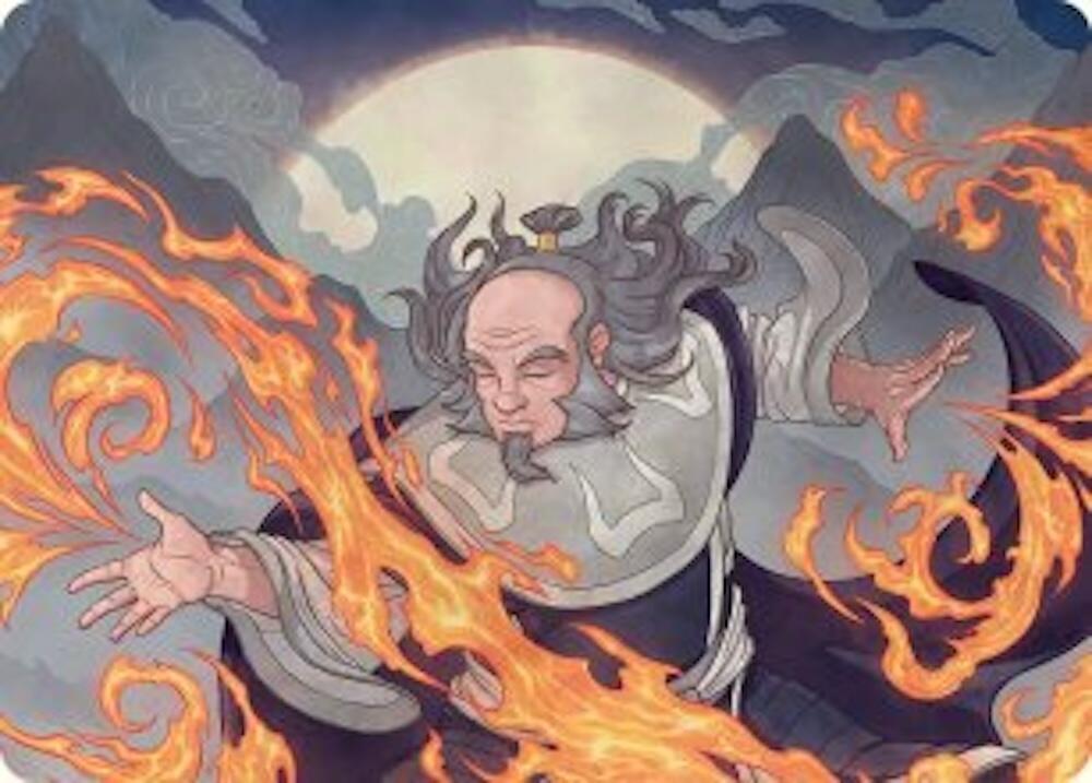 Iroh, Grand Lotus Art Card 47 card from Art Series: Avatar: The Last Airbender