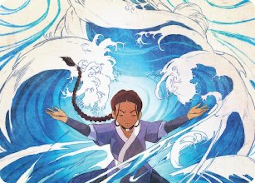 Katara, Water Tribe's Hope Art Card 48 card from Art Series: Avatar: The Last Airbender