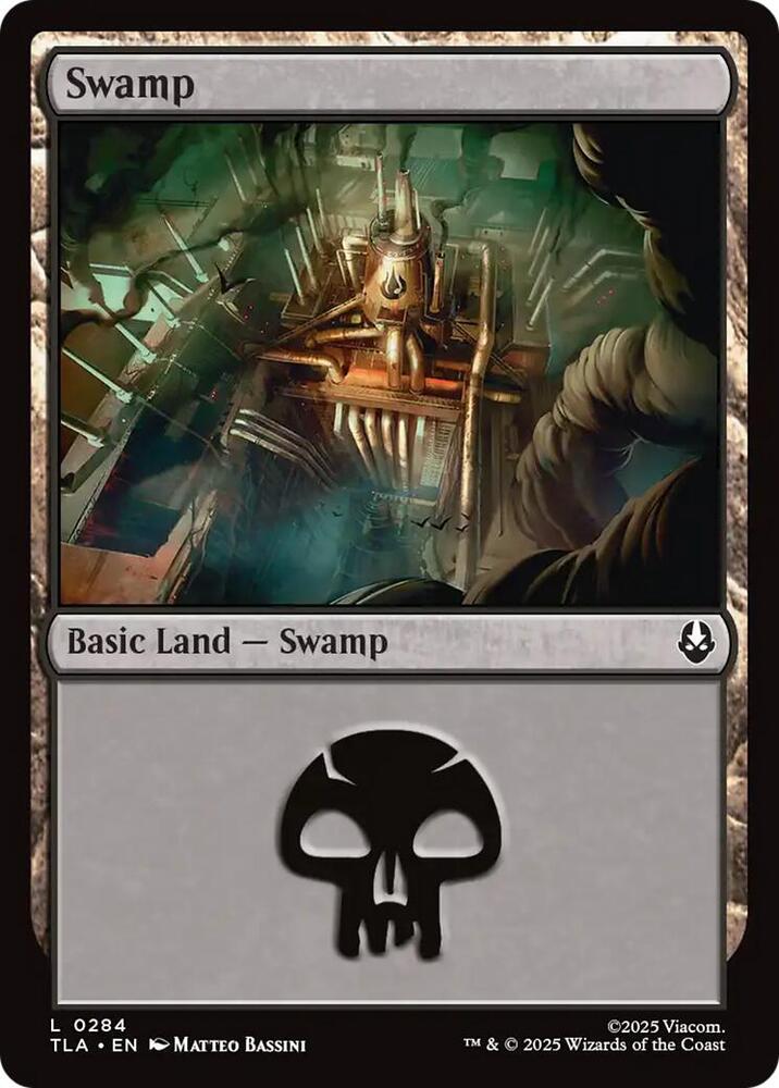 Swamp 284 card from Avatar: The Last Airbender