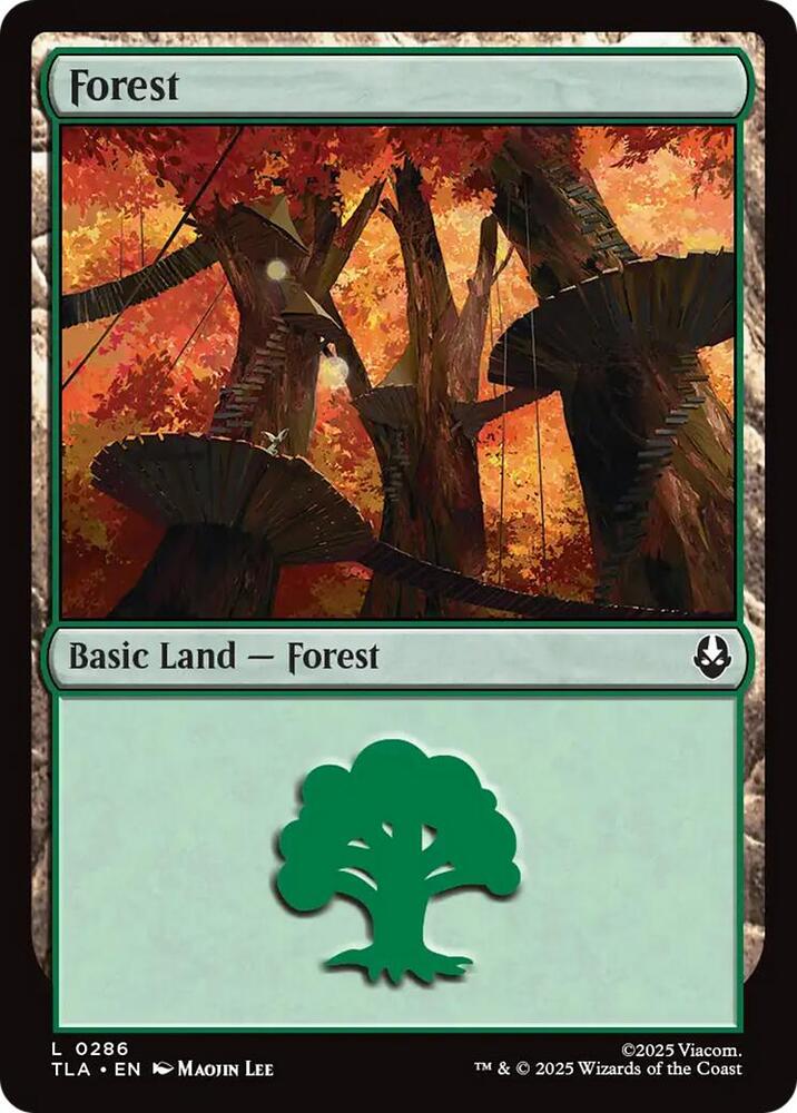 Forest 286 card from Avatar: The Last Airbender