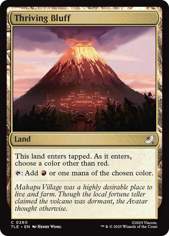 Thriving Bluff 260 card from Avatar: The Last Airbender: Eternal-Legal