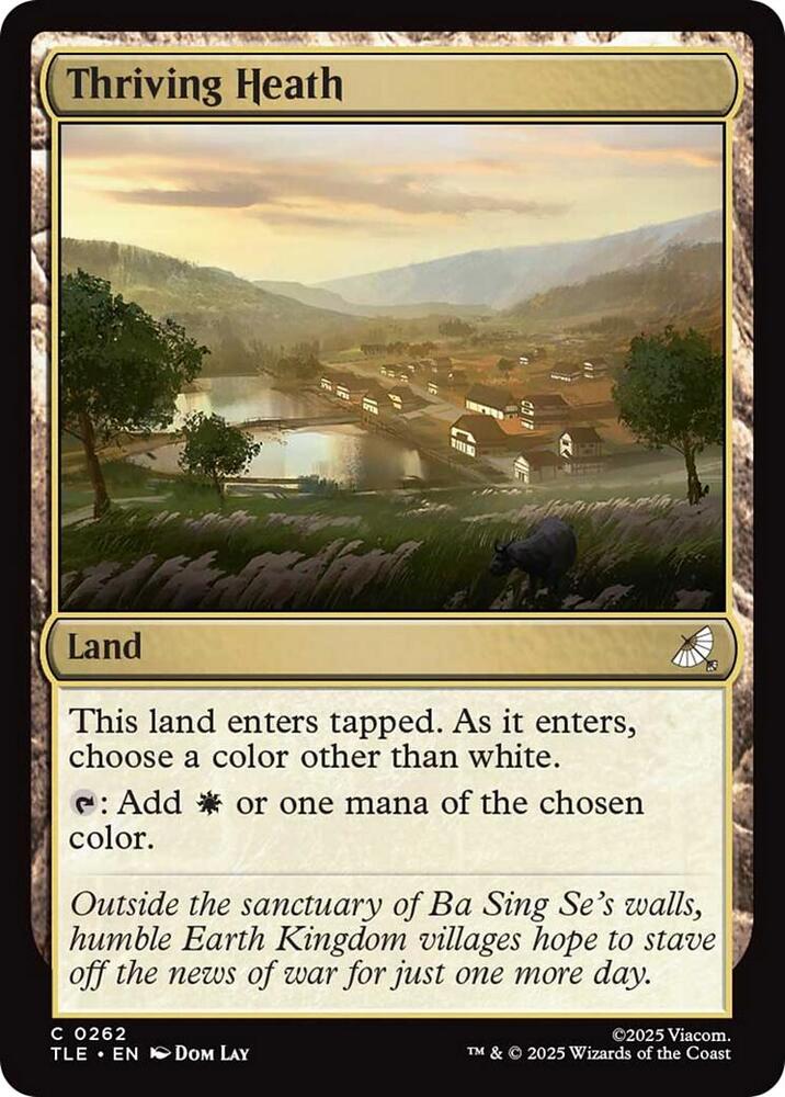 Thriving Heath 262 card from Avatar: The Last Airbender: Eternal-Legal