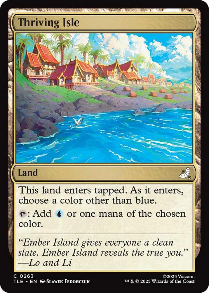 Thriving Isle 263 card from Avatar: The Last Airbender: Eternal-Legal