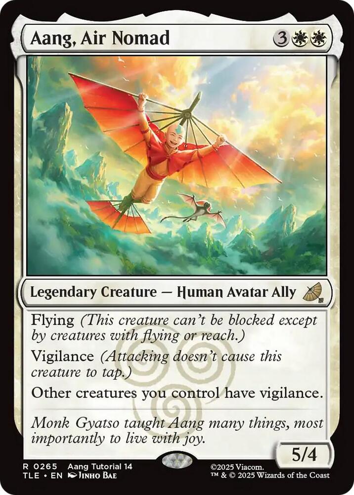 Aang, Air Nomad 265 card from Avatar: The Last Airbender: Eternal-Legal