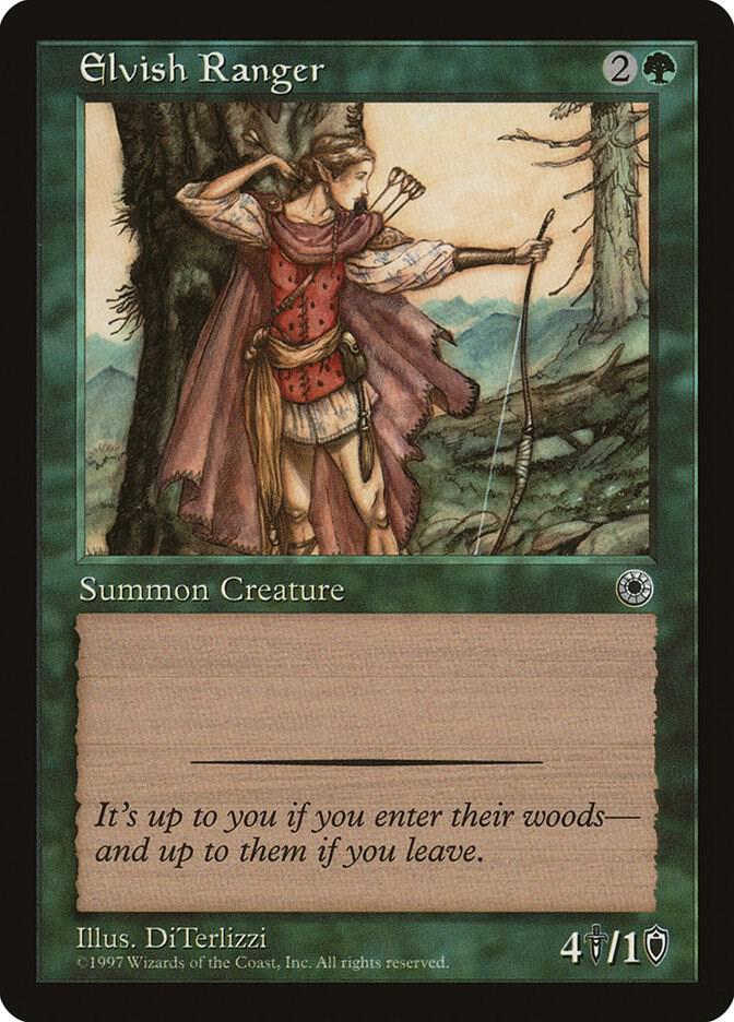 Elvish Ranger card from Portal