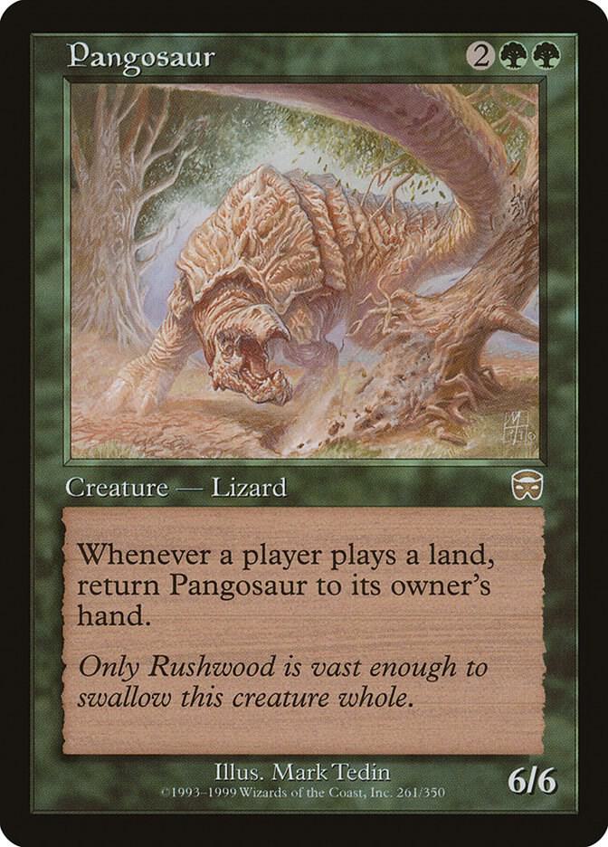 Pangosaur 261 card from Mercadian Masques