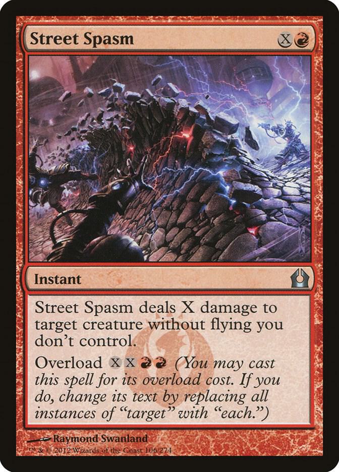 Street Spasm 106 card from Return to Ravnica