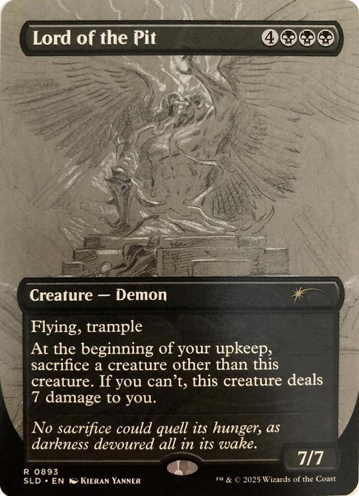 Lord of the Pit (Sketch Showcase) 893 card from Secret Lair Drop Series