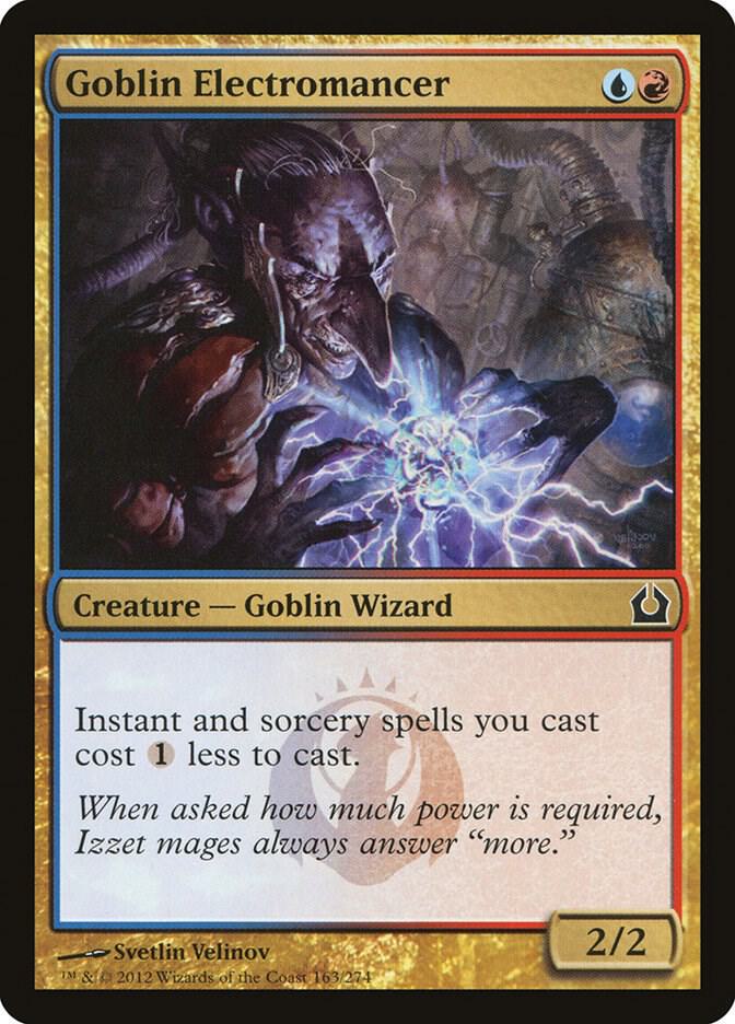 Goblin Electromancer 163 card from Return to Ravnica