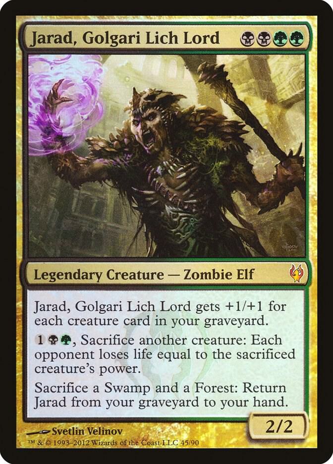 Jarad, Golgari Lich Lord 45 card from Duel Decks: Izzet vs. Golgari