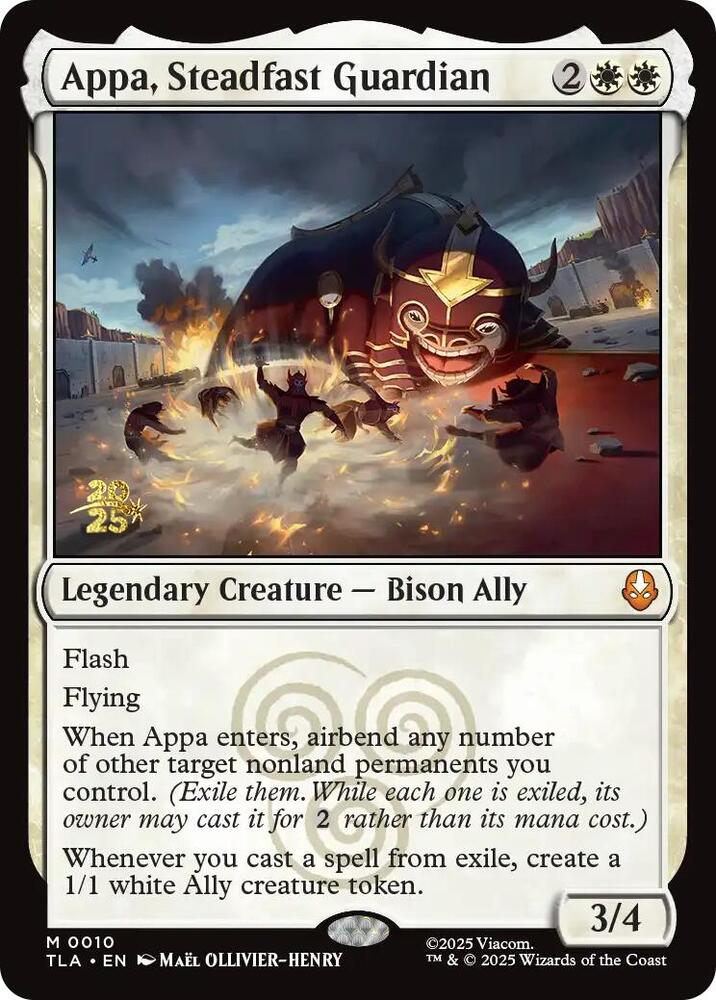 Appa, Steadfast Guardian 10 card from Prerelease Cards