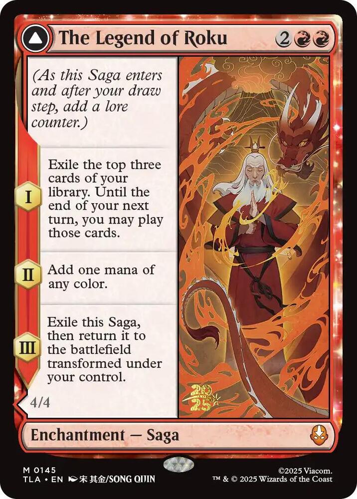 The Legend of Roku 145 card from Prerelease Cards