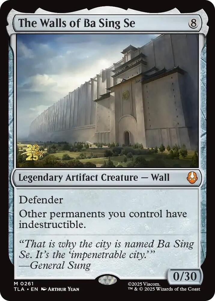 The Walls of Ba Sing Se 261 card from Prerelease Cards