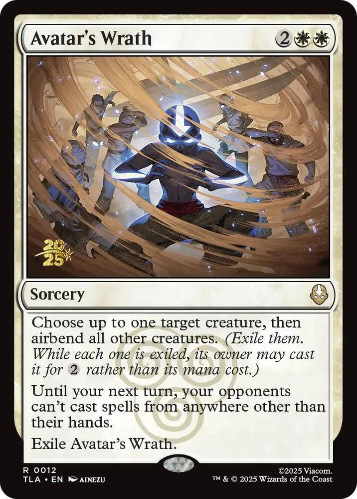 Avatar's Wrath 12 card from Prerelease Cards