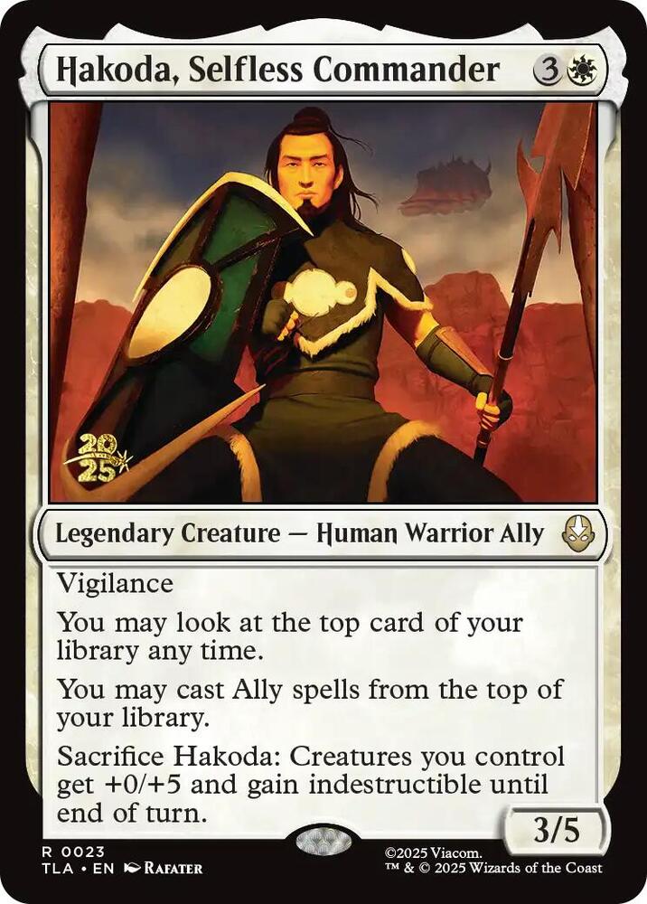Hakoda, Selfless Commander 23 card from Prerelease Cards