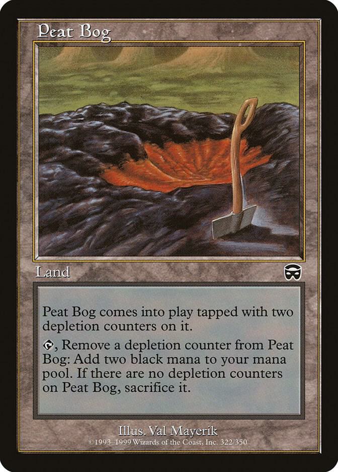 Peat Bog 322 card from Mercadian Masques