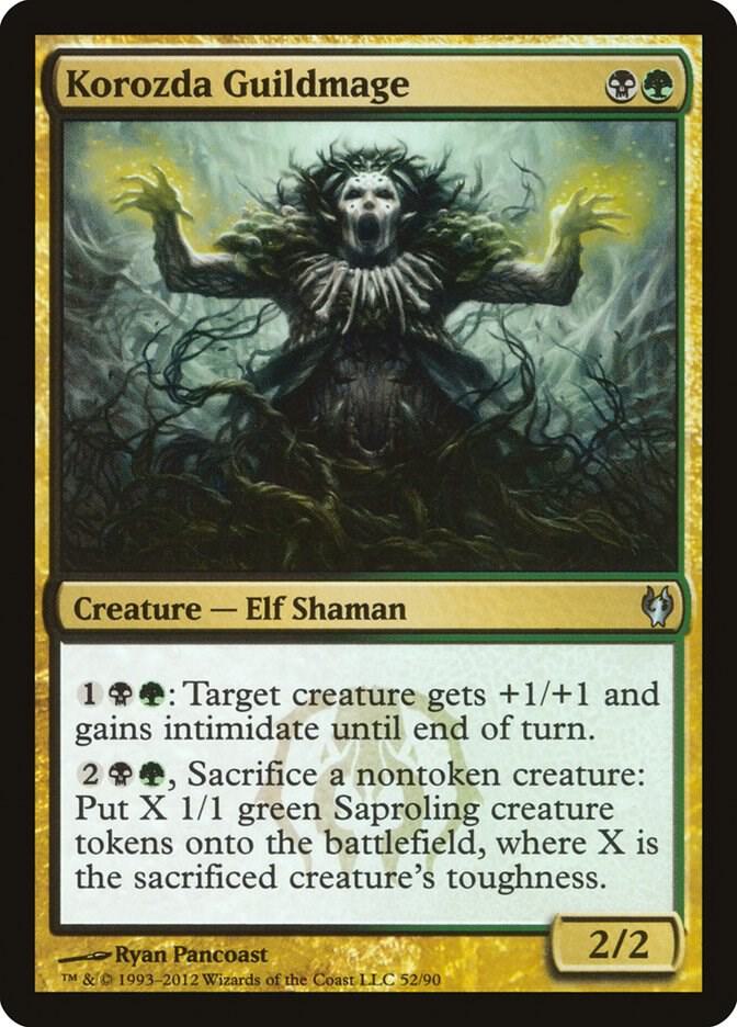 Korozda Guildmage 52 card from Duel Decks: Izzet vs. Golgari