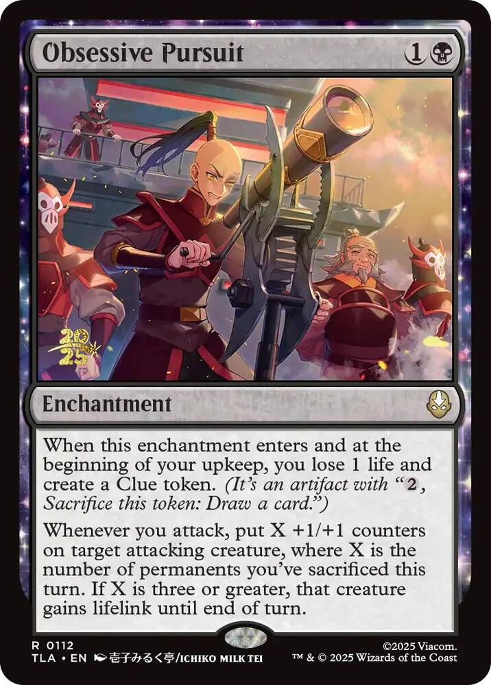 Obsessive Pursuit 112 card from Prerelease Cards