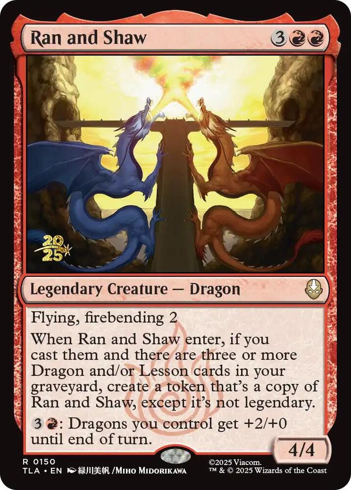 Ran and Shaw 150 card from Prerelease Cards