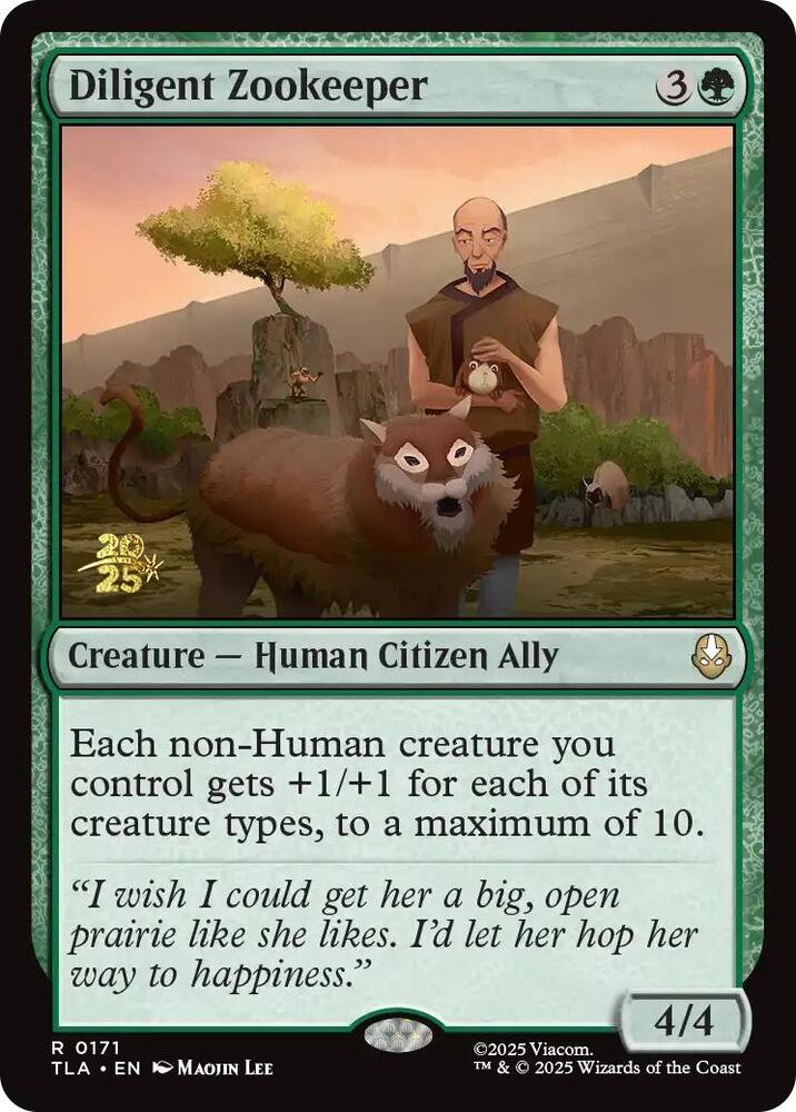 Diligent Zookeeper 171 card from Prerelease Cards