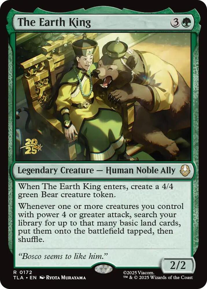 The Earth King 172 card from Prerelease Cards