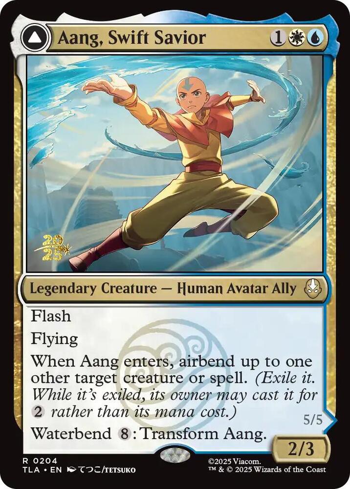 Aang, Swift Savior 204 card from Prerelease Cards