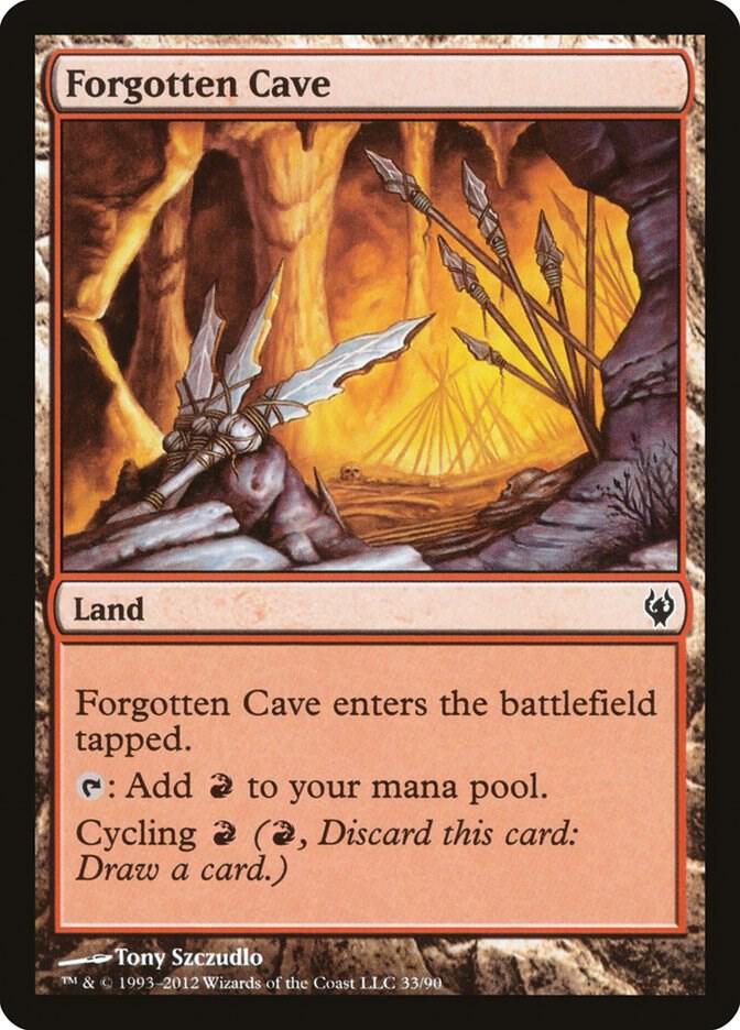 Forgotten Cave 33 card from Duel Decks: Izzet vs. Golgari