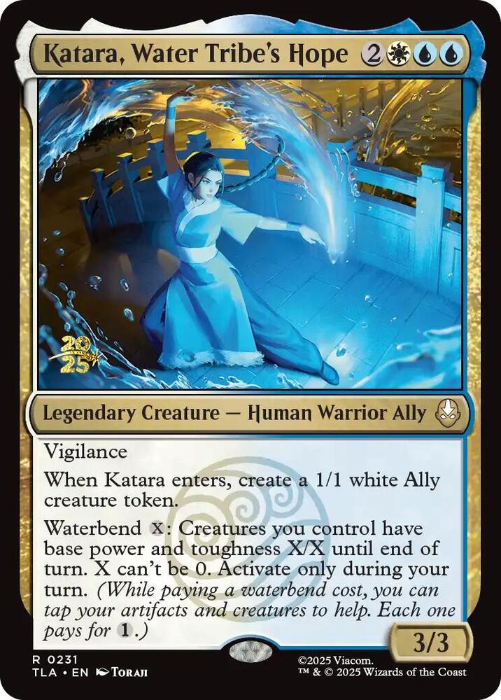 Katara, Water Tribe's Hope 231 card from Prerelease Cards