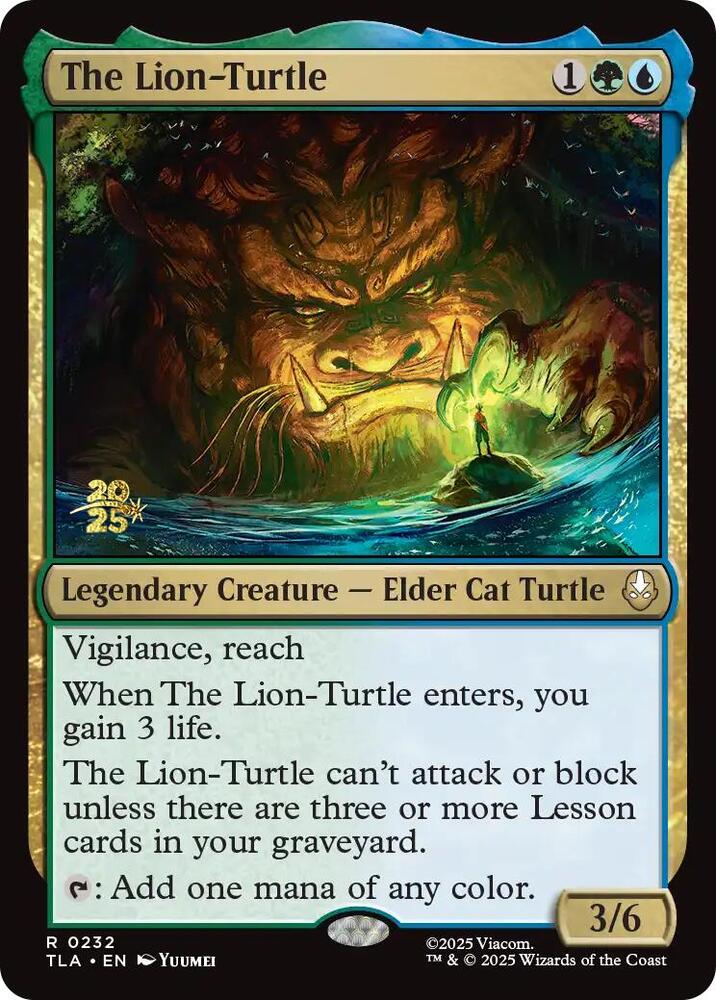 The Lion-Turtle 232 card from Prerelease Cards